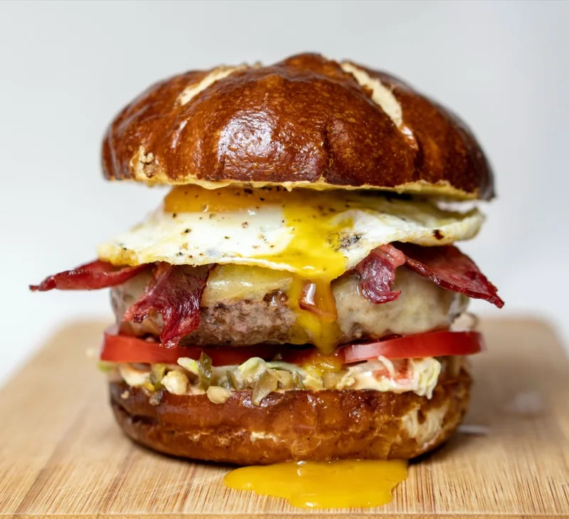 Breakfast burger