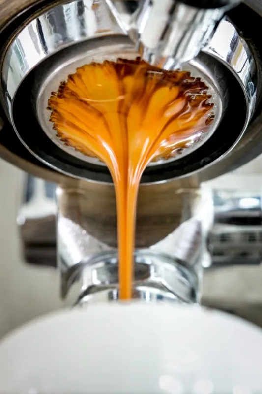 Espresso being pulled